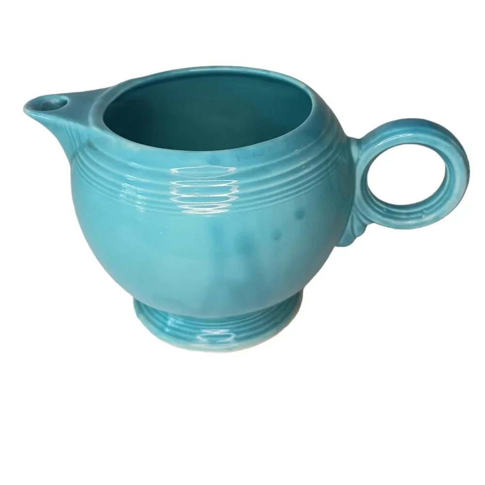 Vintage Fiesta Turquoise Teapot Original HLC No Lid